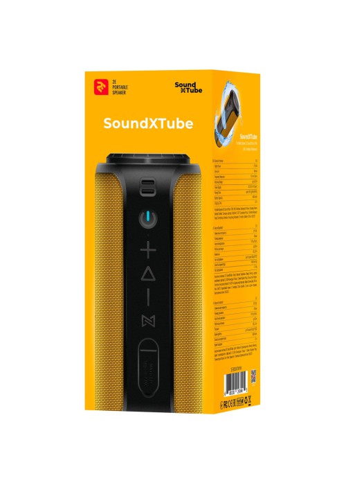 Акустична система 2E SoundXTube TWS MP3 Wireless WaterproofYellow (2E-BSSXTWYW)