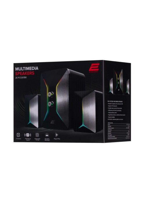 Акустична система 2E PCS301 RGB USB Black (2E-PCS301BK)