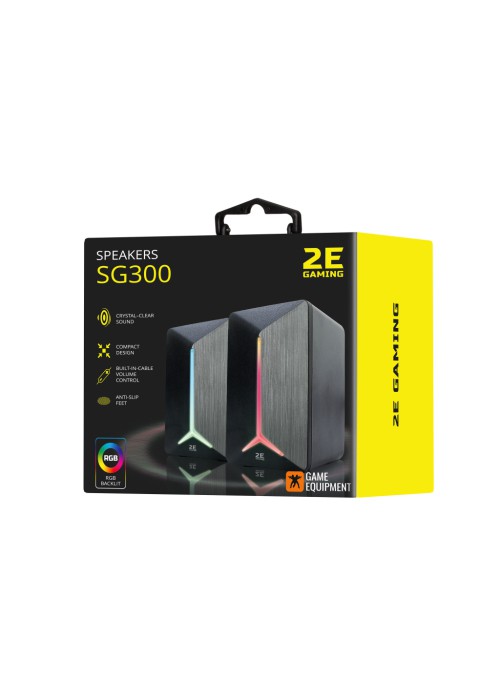 Акустична система 2E SG300 RGB 3.5mm Black (2E-SG300B)
