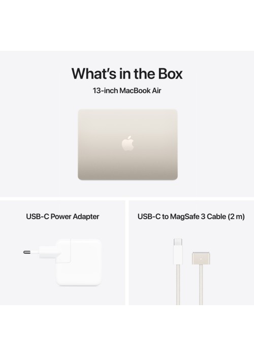 Ноутбук Apple MacBook Air 13 M4 A3240 Starlight (MW103UA/A)