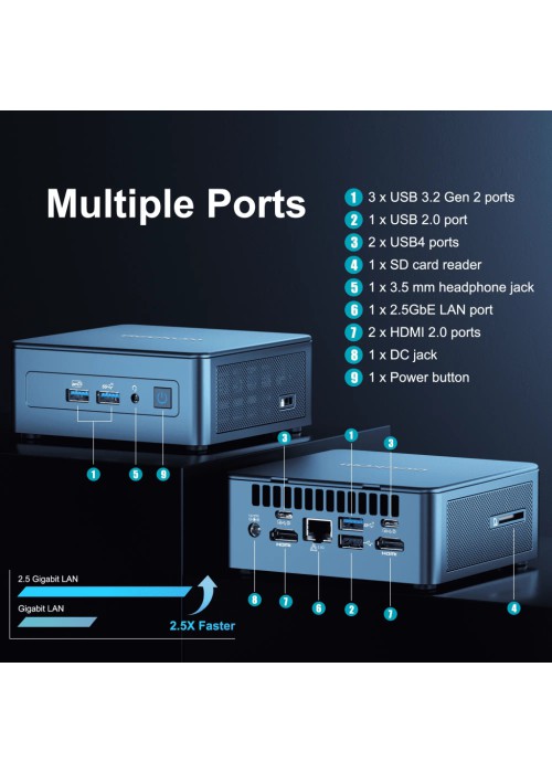 Комп'ютер GEEKOM Mini IT13 / i7-13620H, 32GB, SSD 1TB, WIN11 Pro (GMIT13i713620-321T-EU)