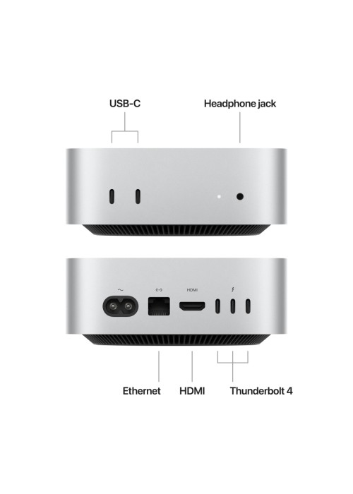 Комп'ютер Apple A3238 Mac mini / Apple M4(10C CPU/10C GPU), 16, 512 (MU9E3UA/A)