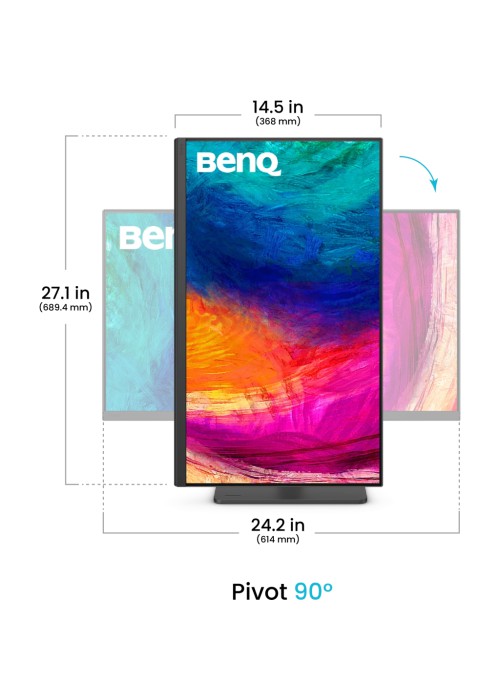 Монітор BenQ PD2706QN сірого кольору