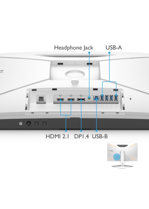 Монітор BenQ EX2710U WHITE (9H.LKTLA.TBE)