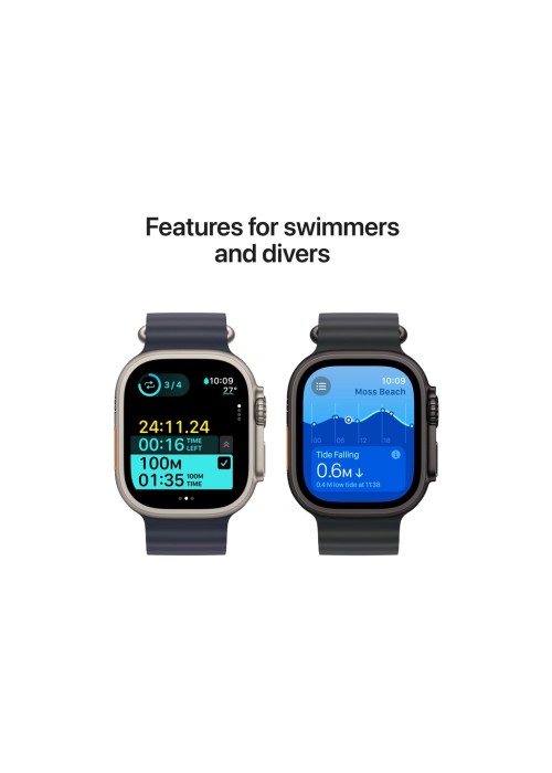 Смарт-годинник Apple Watch Ultra 2 2024 GPS + Cellular 49mm Natural Titanium Case with Blue Trail Loop - S/M (MX4J3UL/A)