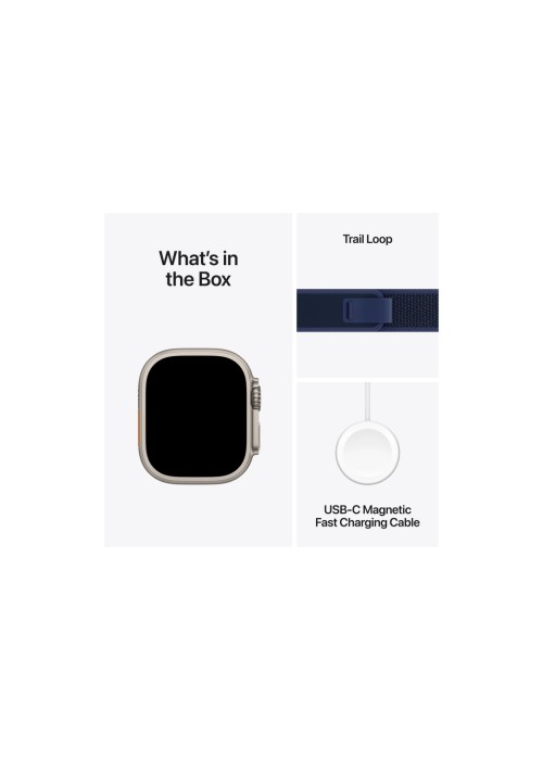 Смарт-годинник Apple Watch Ultra 2 2024 GPS + Cellular 49mm Natural Titanium Case with Blue Trail Loop - S/M (MX4J3UL/A)