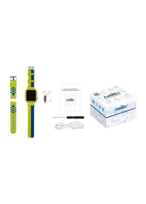 Смарт-годинник Amigo GO004 Splashproof Camera+LED Green (856042)