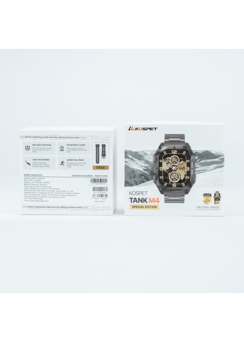 Смарт-годинник KOSPET TANK M4SE BLACK (6978602500645)