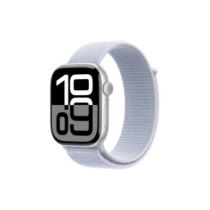 Смарт-годинник Apple Watch Series 10 GPS 46mm Silver Aluminum Case with Blue Cloud Sport Loop (MWWN3QH/A)