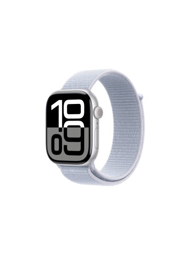 Смарт-годинник Apple Watch Series 10 GPS 46mm Silver Aluminum Case with Blue Cloud Sport Loop (MWWN3QH/A)