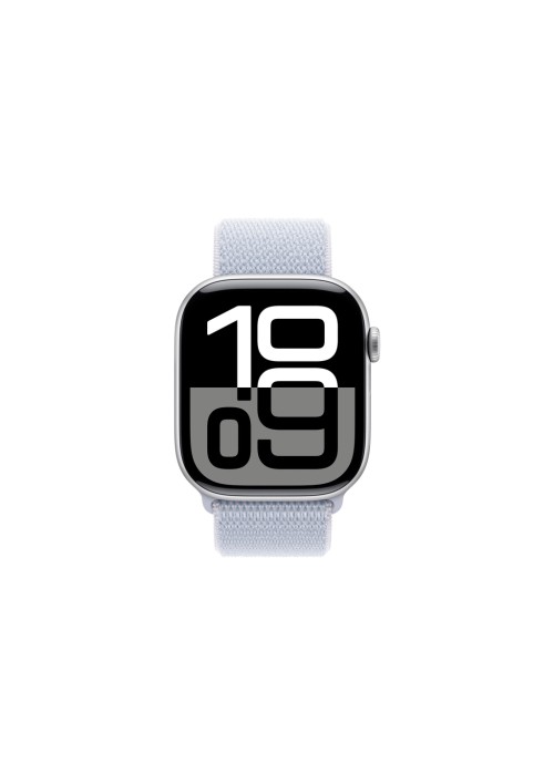 Смарт-годинник Apple Watch Series 10 GPS 46mm Silver Aluminum Case with Blue Cloud Sport Loop (MWWN3QH/A)