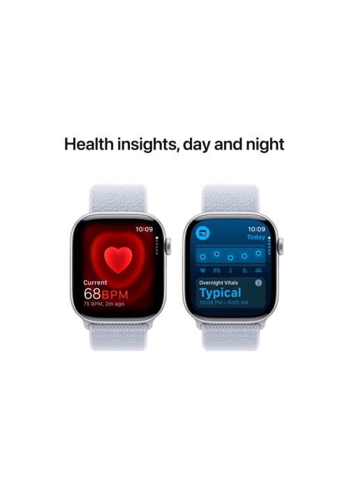 Смарт-годинник Apple Watch Series 10 GPS 46mm Silver Aluminum Case with Blue Cloud Sport Loop (MWWN3QH/A)