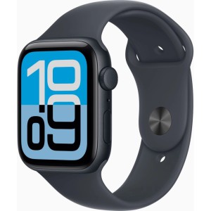 Розумний годинник Apple Watch SE 3 GPS 44 мм, алюмінієвий корпус Midnight з Midnight Sport Band - S/M (MEHN4RK/A)