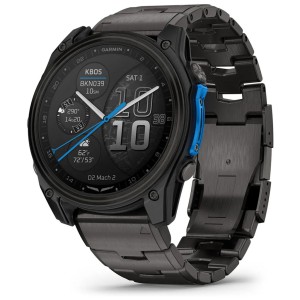 Розумний годинник Garmin D2 Mach 2, 51 мм, Saph, CrbnGry Ti/Blk w/TiBd, GPS (010-02905-31)