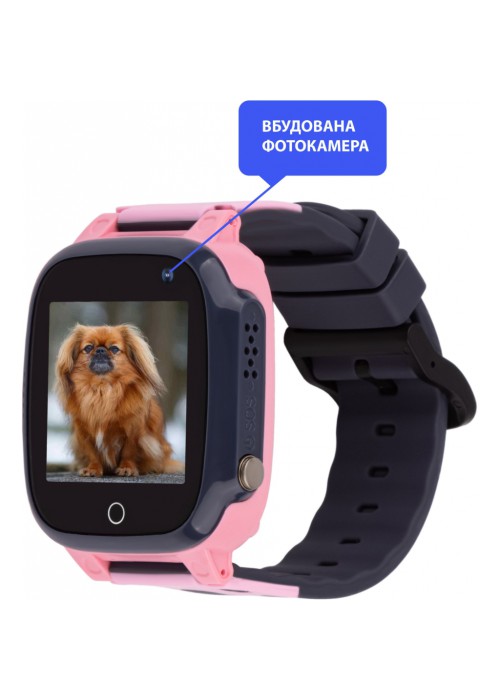 Смарт годинник для дітей AmiGo GO008 MILKY GPS WIFI Pink