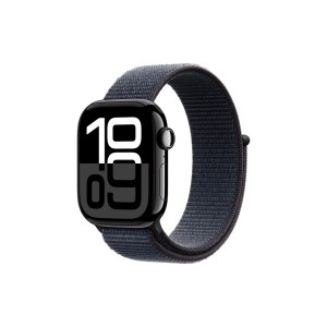 Смарт-годинник Apple Watch Series 10 GPS 42mm Jet Black Aluminum Case with Ink Sport Loop (MWWG3QH/A)