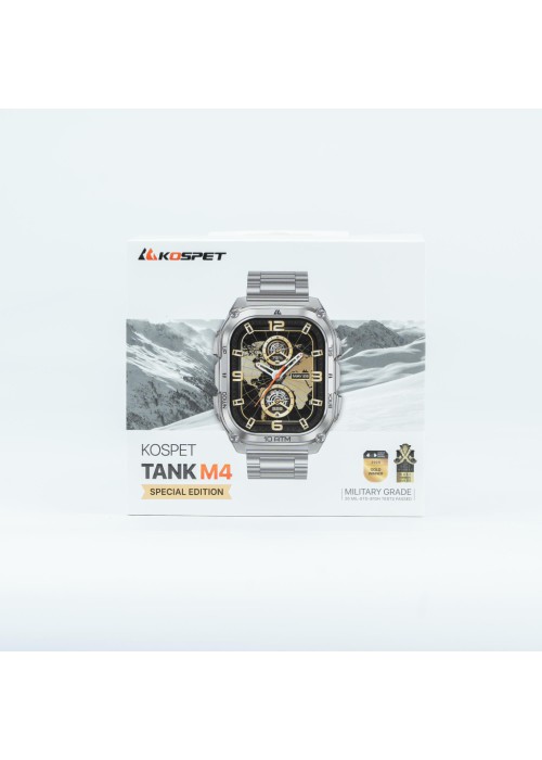 Смарт-годинник KOSPET TANK M4SE SILVER (6978602500638)