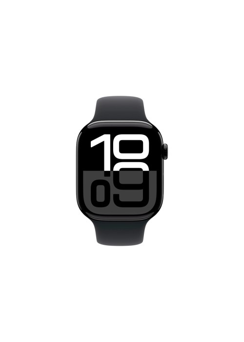 Смарт-годинник Apple Watch Series 10 GPS 46mm Jet Black Aluminum Case with Black Sport Band - M/L (MWWQ3QH/A)
