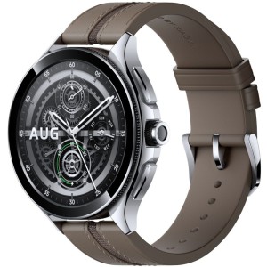 Смарт-годинник Xiaomi Watch 2 Pro Bluetooth Silver Case with Brown Skin Strap Removing (1006733)