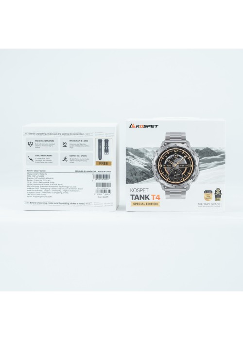 Смарт-часы KOSPET TANK T4SE SILVER (6978602500614)