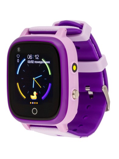 Дитячий Смарт часы AmiGo GO005 4G WIFI ThermometerPurple