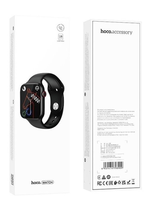 Смарт годинник Hoco Y12 Black 