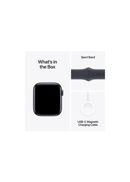 Смарт-годинник Apple Watch SE 2024 GPS 44mm Midnight Aluminium Case with Midnight Sport Band - M/L (MXEK3QH/A)
