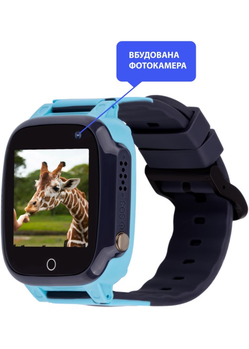 Смарт годинник для дітей AmiGo GO008 MILKY GPS WIFI Black