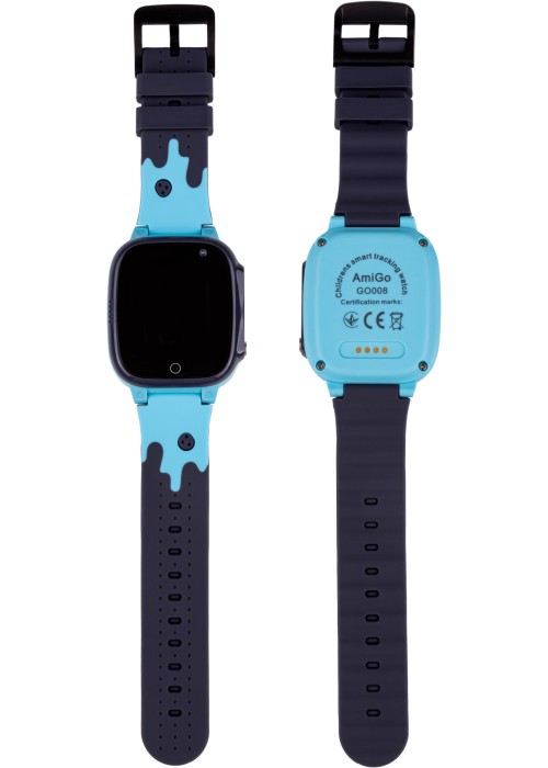 Смарт годинник для дітей AmiGo GO008 MILKY GPS WIFI Black
