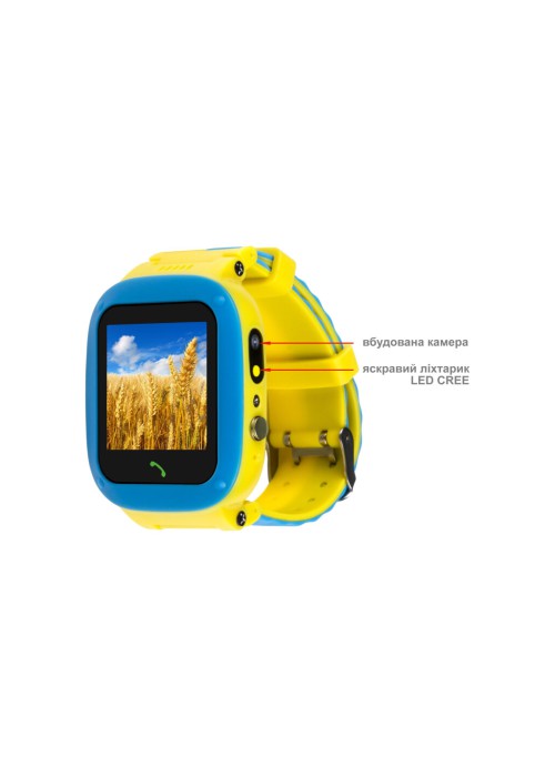 Смарт годинник для дітей AmiGo GO004 GLORY Blue-Yellow