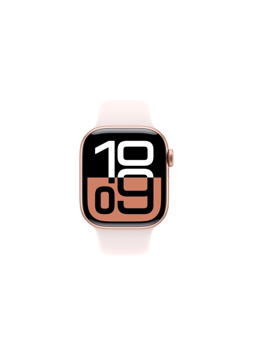 Смарт-годинник Apple Watch Series 10 GPS 42mm з алюмінієвим корпусом кольору рожевого золота зі спортивним ремінцем Light Blush - S/M (MWWH3QH/A)
