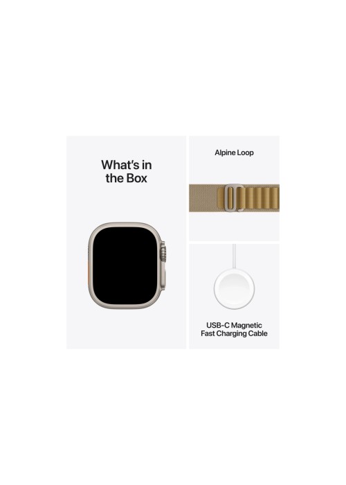 Смарт-годинник Apple Watch Ultra 2 2024 GPS + Cellular 49mm Natural Titanium Case with Tan Alpine Loop - Medium (MX4F3UL/A)