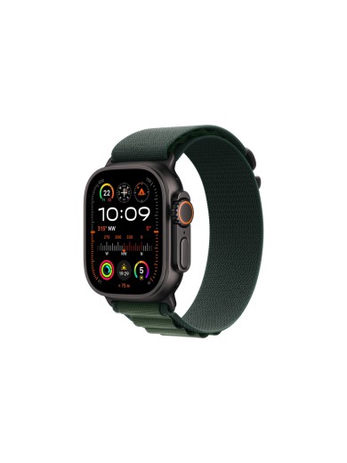 Смарт-годинник Apple Watch Ultra 2 2024 GPS + Cellular 49mm Black Titanium Case with Dark Green Alpine Loop - Small (MX4Q3UL/A)