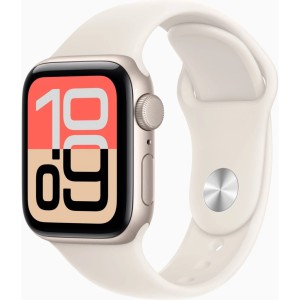 Смарт-годинник Apple Watch SE 3 GPS 40mm Starlight Aluminium Case with Starlight Sport Band - S/M (MEH34RK/A)