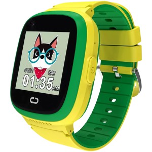 Розумний годинник Canyon Sunny KW-48 Відео 4G GPS Ігри Музика Жовтий/Зелений (CNE-KW48YG)