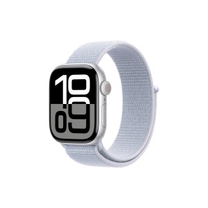 Смарт-годинник Apple Watch Series 10 GPS 42mm Silver Aluminum Case with Blue Cloud Sport Loop (MWWD3QH/A)