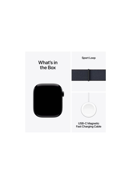 Смарт-годинник Apple Watch Series 10 GPS 46mm Jet Black Aluminum Case with Ink Sport Loop (MWWR3QH/A)