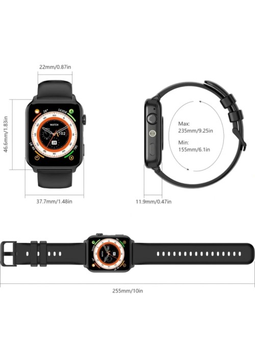 Смарт-годинник Blackview R30 Max Black (6931548323174)