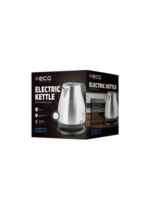 Електрочайник ECG RK 1705 Metallico