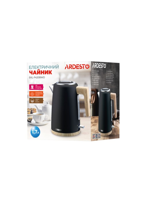 Електричний чайник Ardesto EKL-F420BWD