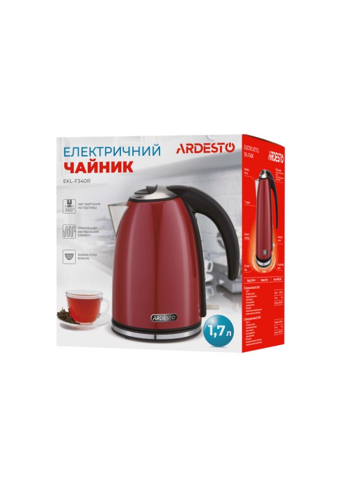 Електрочайник Ardesto EKL-F340R