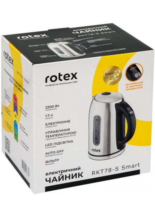 Електрочайник Rotex RKT78-S-Smart