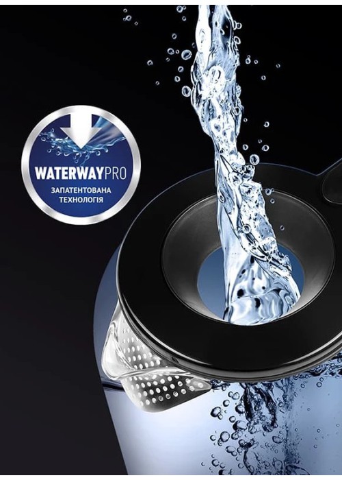 Электрочайник POLARIS PWK 17103CGL Water Way Pro Чорний