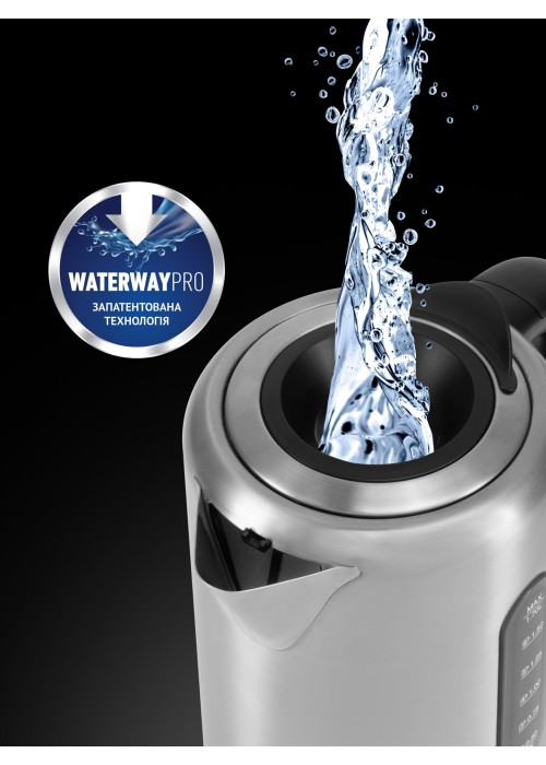 Электрочайник POLARIS PWK 17101CA Water Way Pro Сталевий
