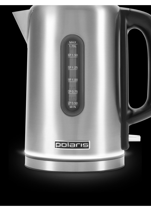 Электрочайник POLARIS PWK 17101CA Water Way Pro Сталевий