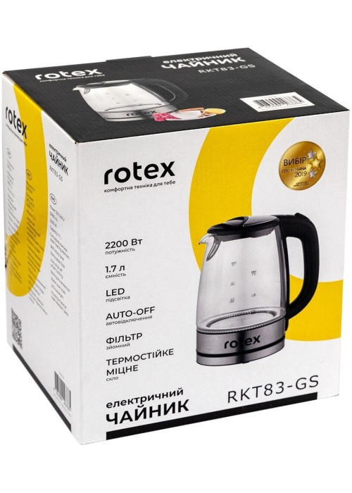 Електрочайник Rotex RKT83-GS