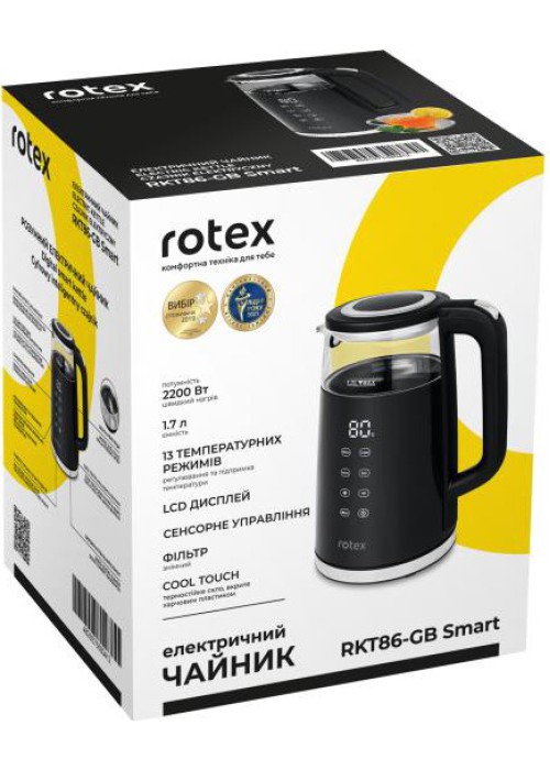 Електрочайник Rotex RKT86-GB Smart
