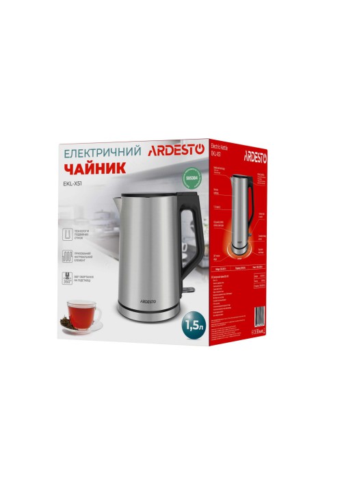 Електрочайник Ardesto EKL-X51
