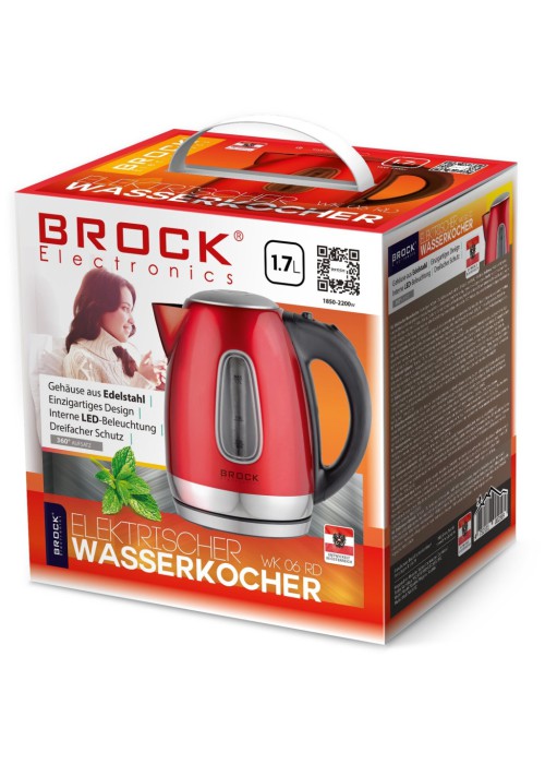 Електрочайник Brock WK 06 RD (WK06RD)