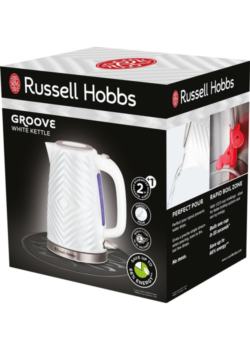 Чайник RUSSELL HOBBS 26381-70 Groove Білий